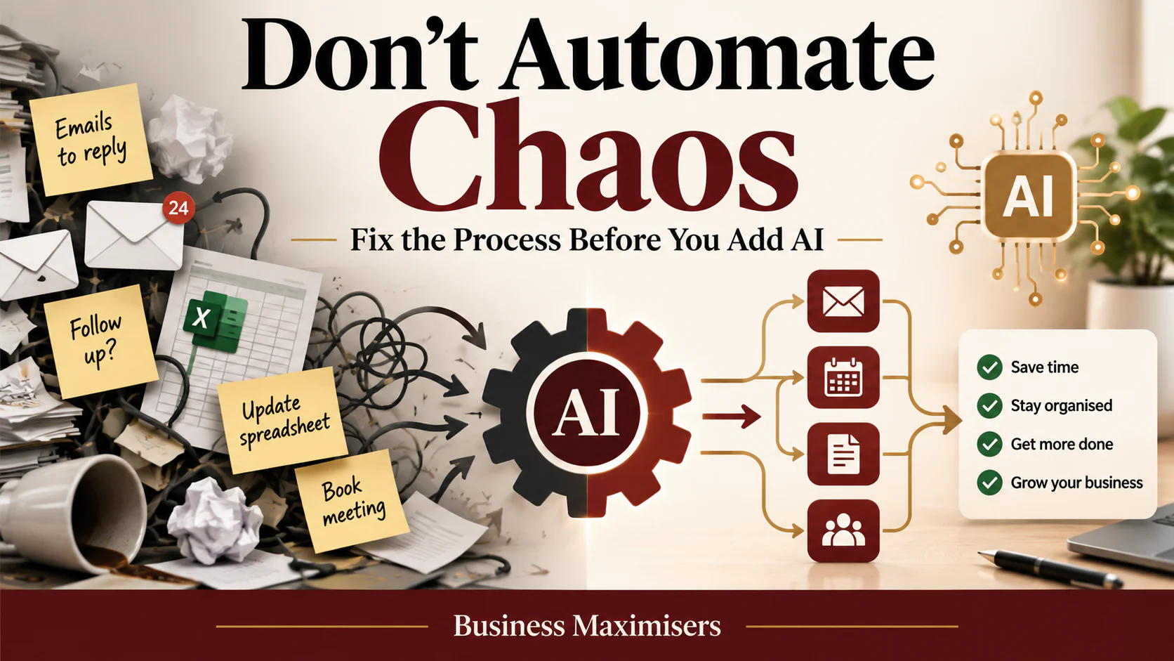 Don't Automate Chaos - fixing a business process before adding AI automation